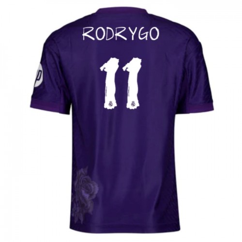 Real Madrid Rodrygo 11 Pelipaita Neljäs 2023-24 Real Madrid Rodrygo 11 Pelipaita Neljäs 2023-24